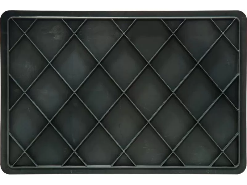 Ящик сплошной 600×400×120 мм, объем 22 л., арт.: 704.03.02 м, серый, код: 16680