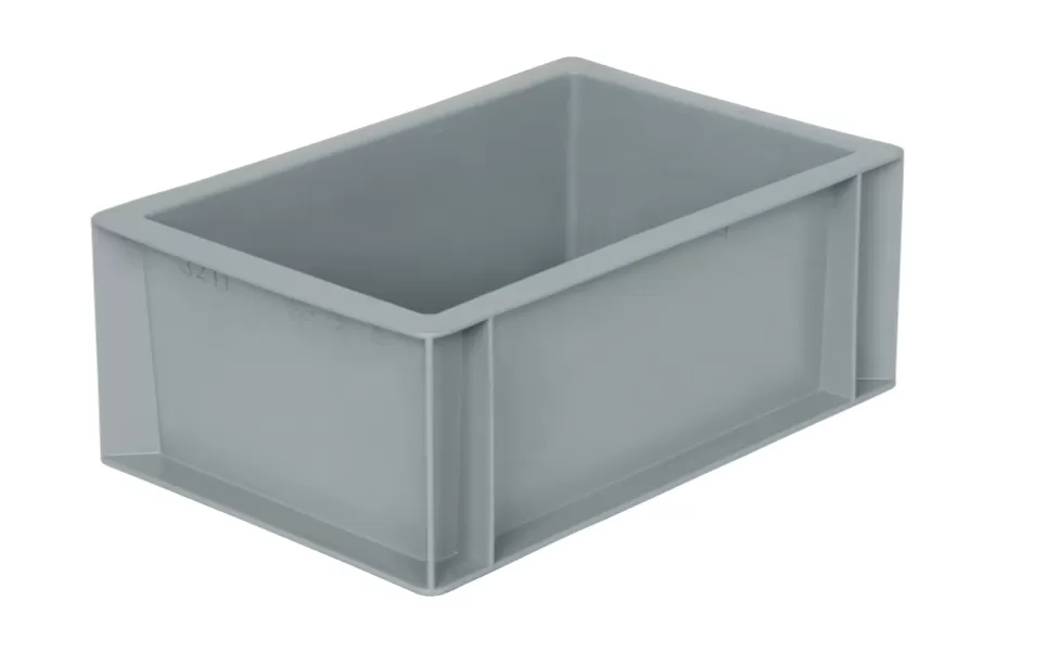 Ящик сплошной 300×200×120 мм, объем 4 л., арт.: 800.02, серый, код: 09947