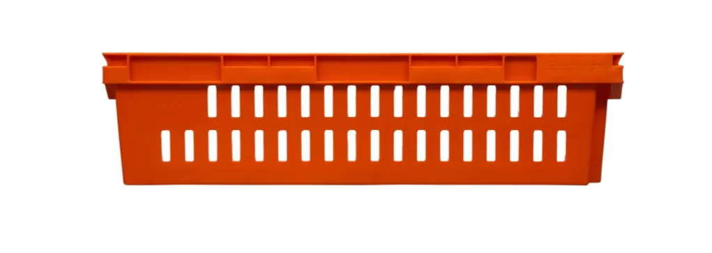 Ящик перфорированный 600×400×152, арт.: 403-1, объём 27, красный, код: 15748