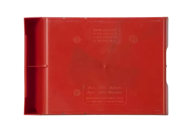 Ящик сплошной 350×230×150 мм, объем 12.08 л., арт.: 5003, красный, код: 10038
