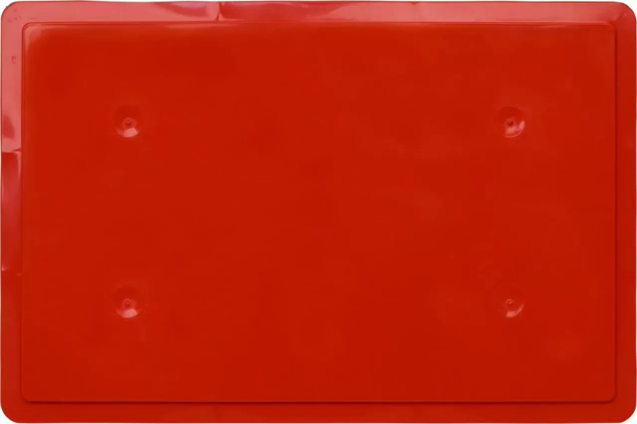 Ящик сплошной 600×400×75 мм, объем 15 л., арт.: 424, красный, код: 06179