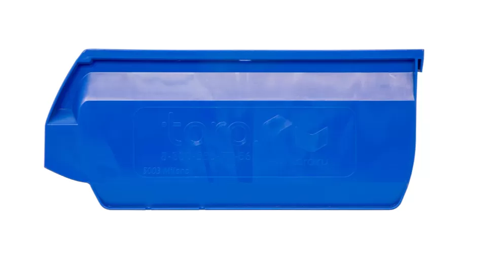 Ящик сплошной 350×230×150 мм, объем 12.08 л., арт.: 5003, синий, код: 10037