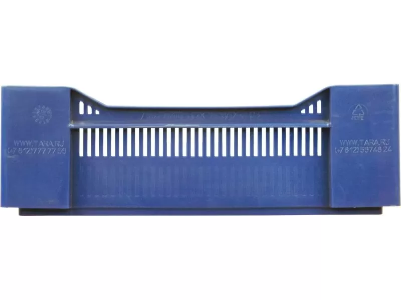 Ящик перфорированный 600×400×135, арт.: 120, объём 32.4, синий, код: 02365