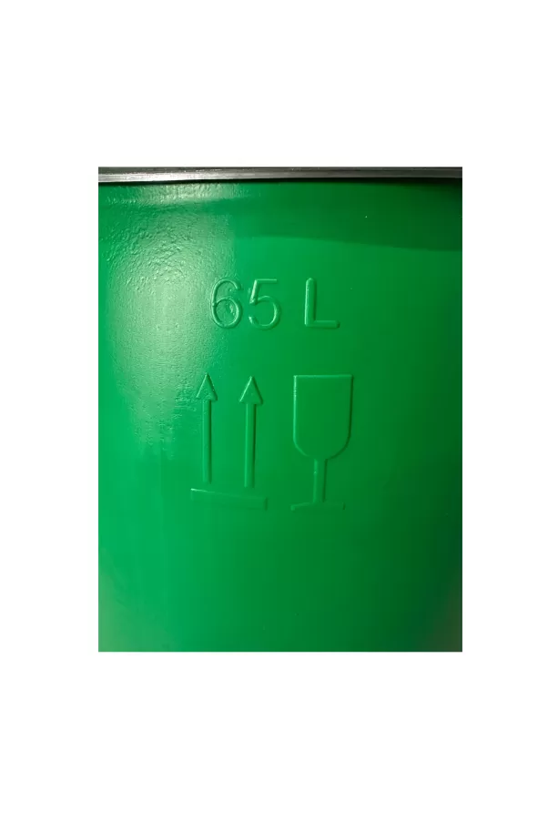 Бочка 65л. круглая, с крышкой и обручем, код: 27890