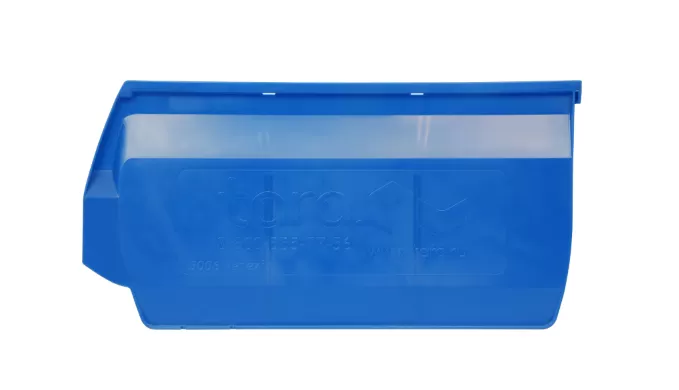 Ящик сплошной 500×310×250 мм, объем 38.75 л., арт.: 5006, синий, код: 10043