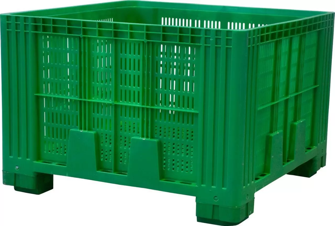 Контейнер 1120x1120x770 перфорированный на ножках