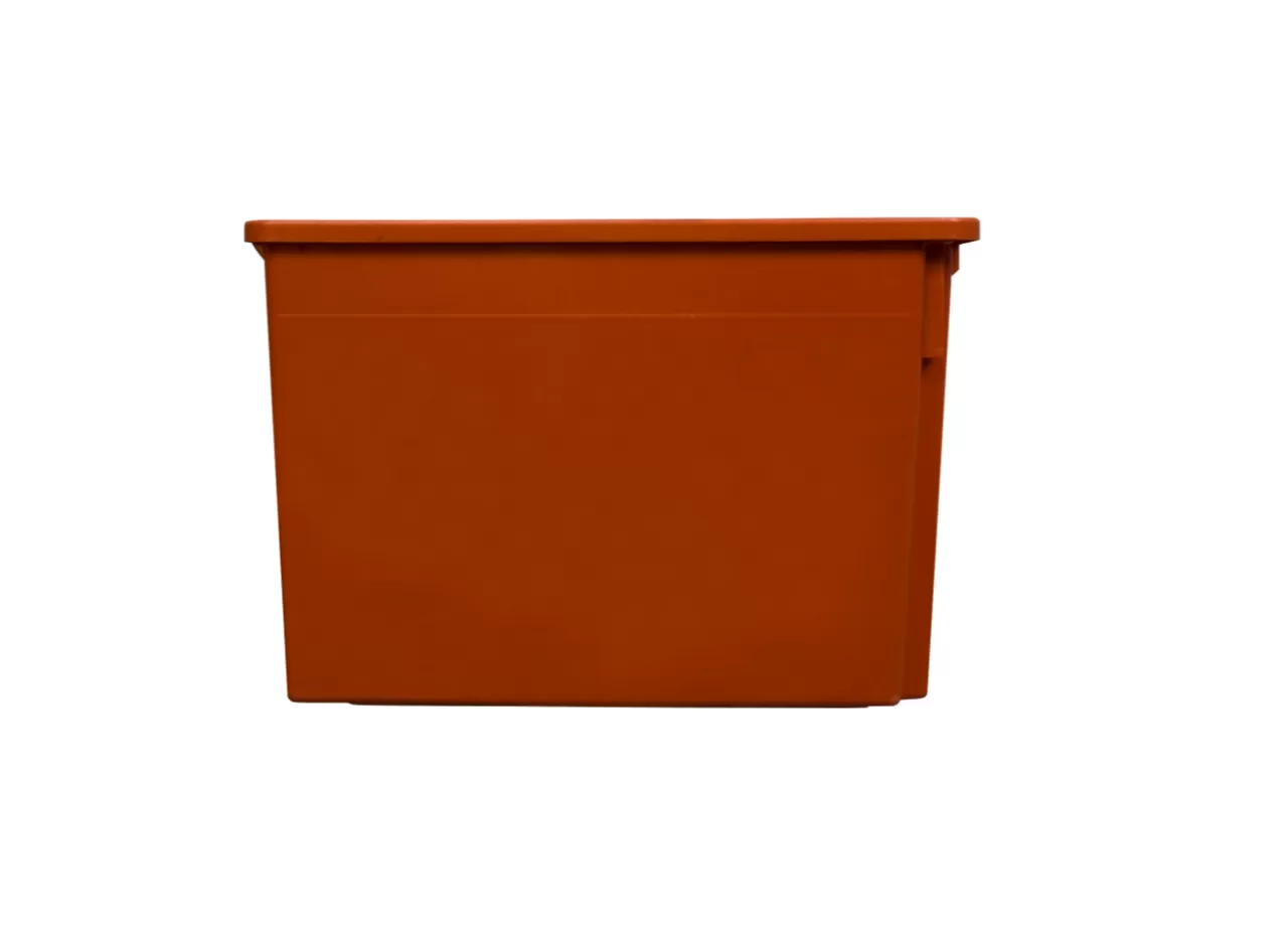 Ящик сплошной 600×400×400 мм, объем 75 л., арт.: 605, красный, код: 05422