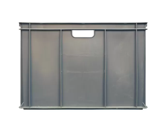 Ящик сплошной 600×400×410 мм, объем 84 л., арт.: 203-2, серый, код: 05540