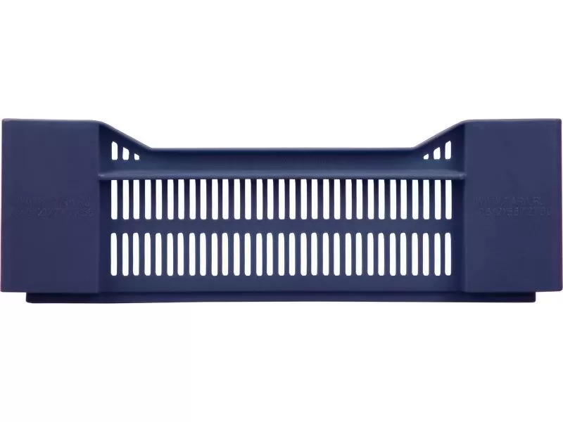 Ящик перфорированный 600×400×135, арт.: 119, объём 32.4, синий, код: 00361