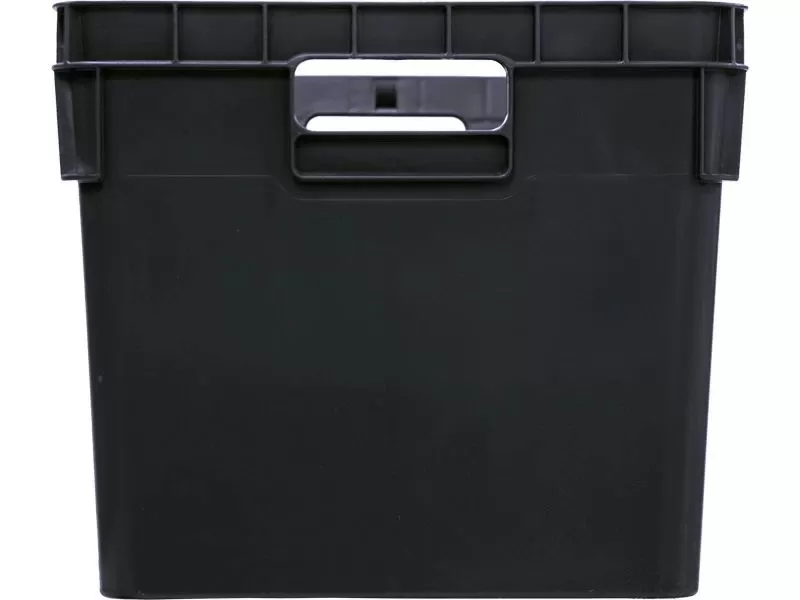 Ящик сплошной 600×400×340 мм, объем 60 л., арт.: 4-6434-1, чёрный, код: 25199