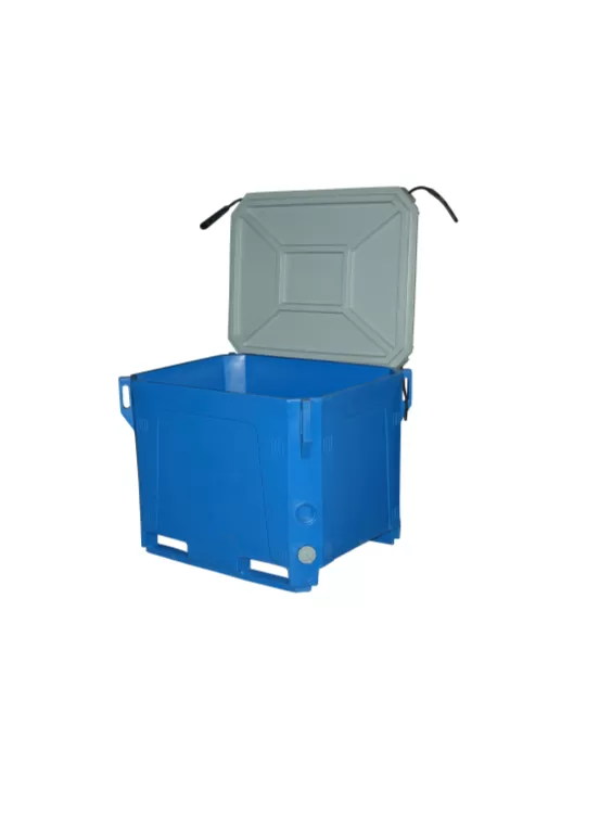 Контейнер 915х715х765 мм с крышкой, арт. RIC 310 бежевый, код: 12607