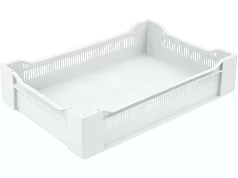 Ящик перфорированный 600×400×135, арт.: 120, объём 32.4, натуральный, код: 02494