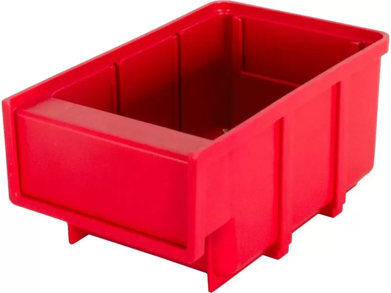 Ящик сплошной 170×105×80 мм, объем 1.43 л., арт.: 6001, красный, код: 10554
