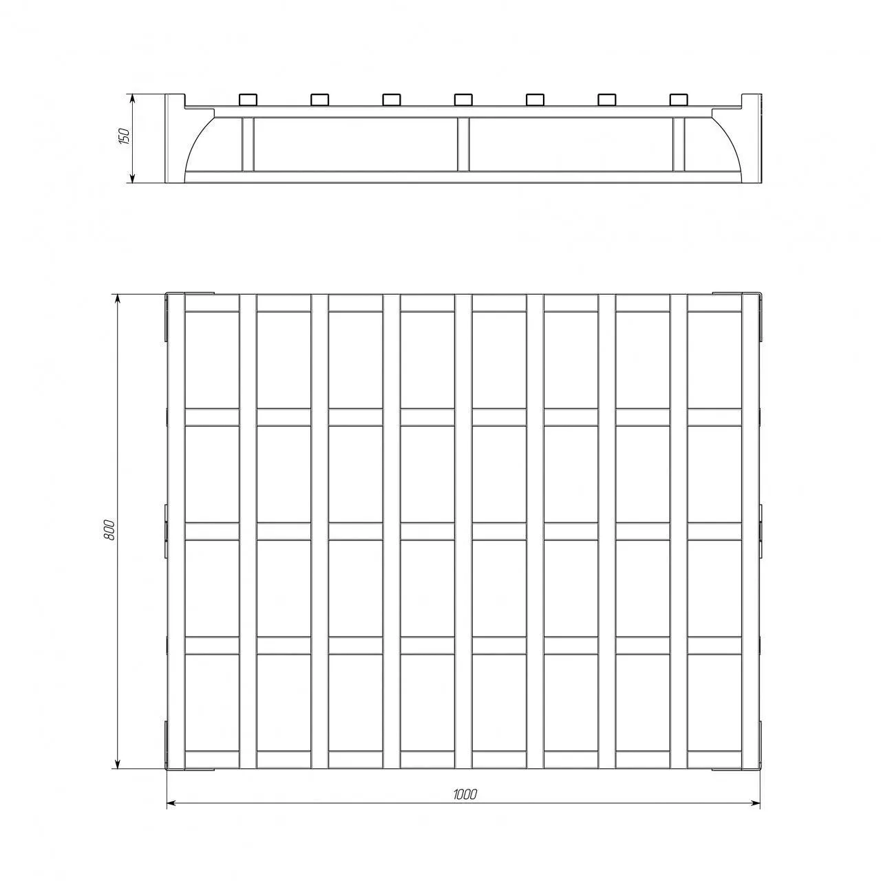 Поддон металлический Евролайт