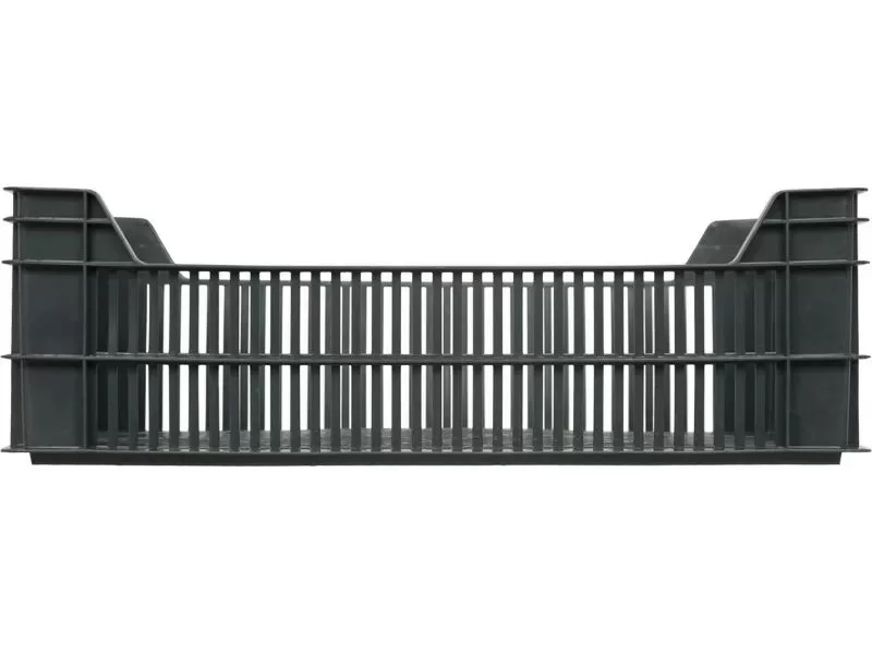 Ящик перфорированный 600×400×190, арт.: 106, объём 48, чёрный, код: 00363