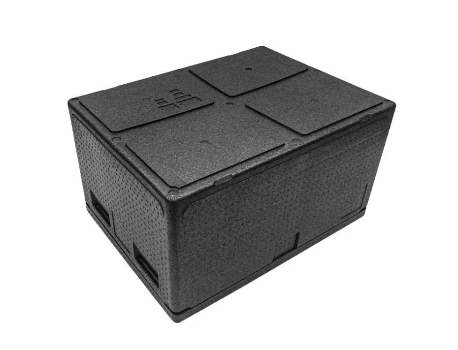 Контейнер 600х400х320 131л. изотермический, с датчиком температуры, с крышкой, плотность 55, код: 40425